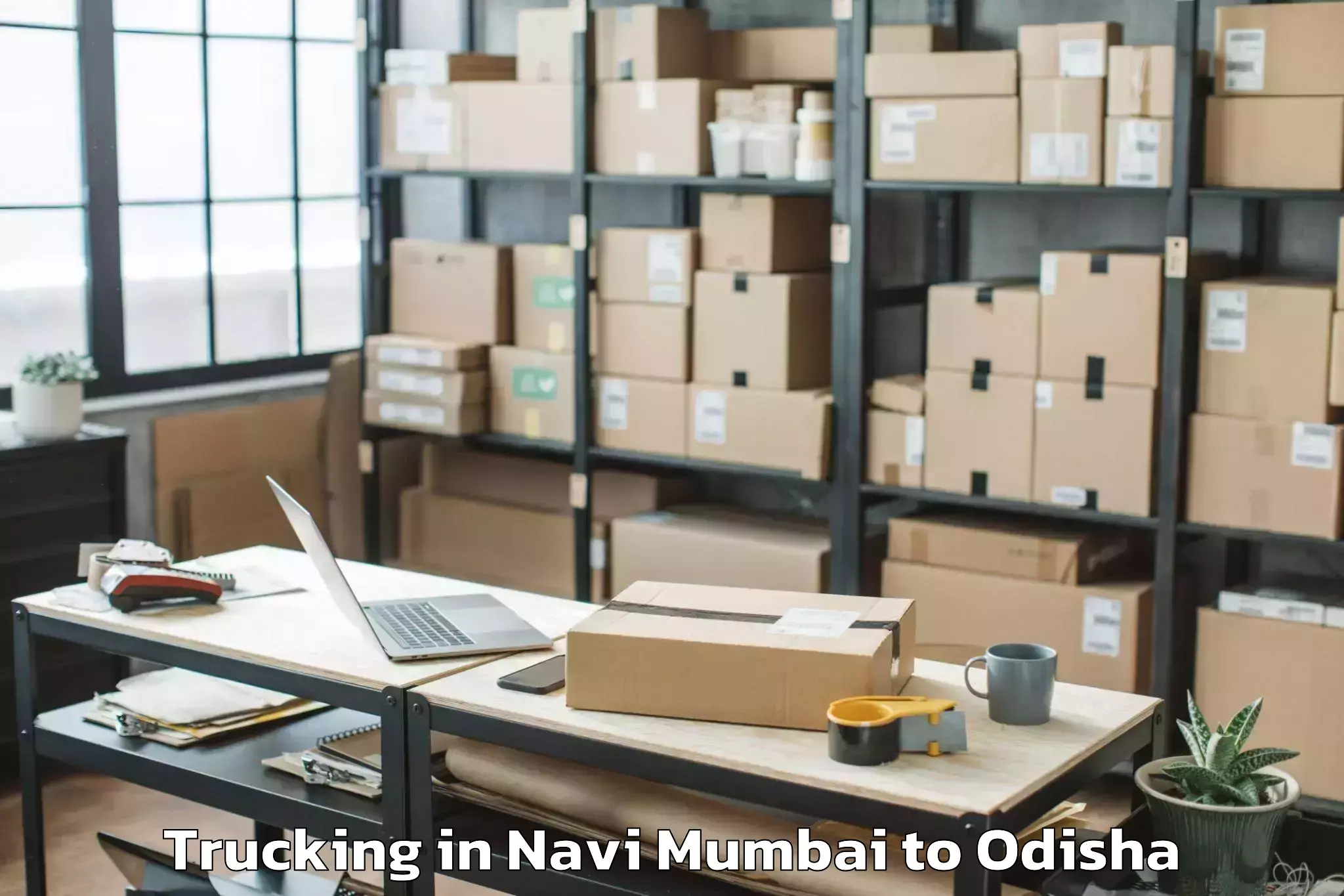 Hassle-Free Navi Mumbai to Tikabali Trucking